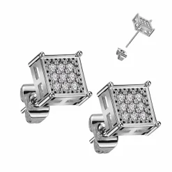 9 CZ sten i denne ørestik Steel