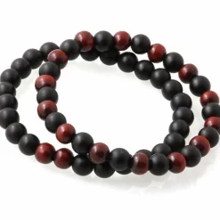 2 perlearmbånd "Wine"