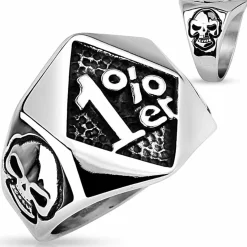 1% ring i Rustfrit stål.