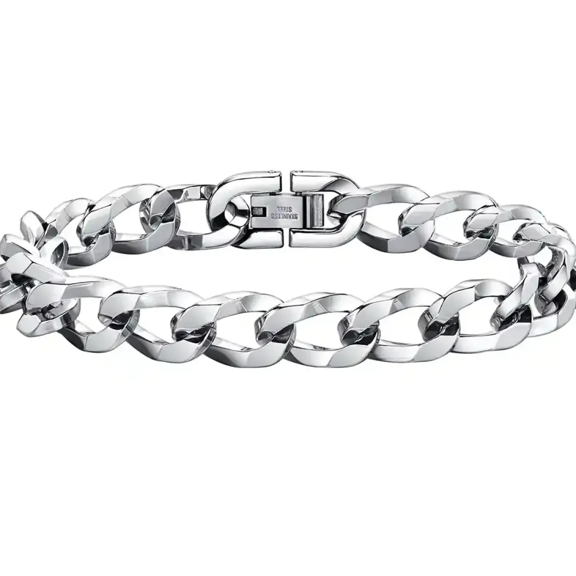 Abreck herrearmbånd i stål.