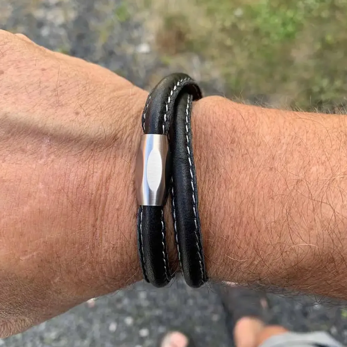 Armbånd i kalveskind "Mann"