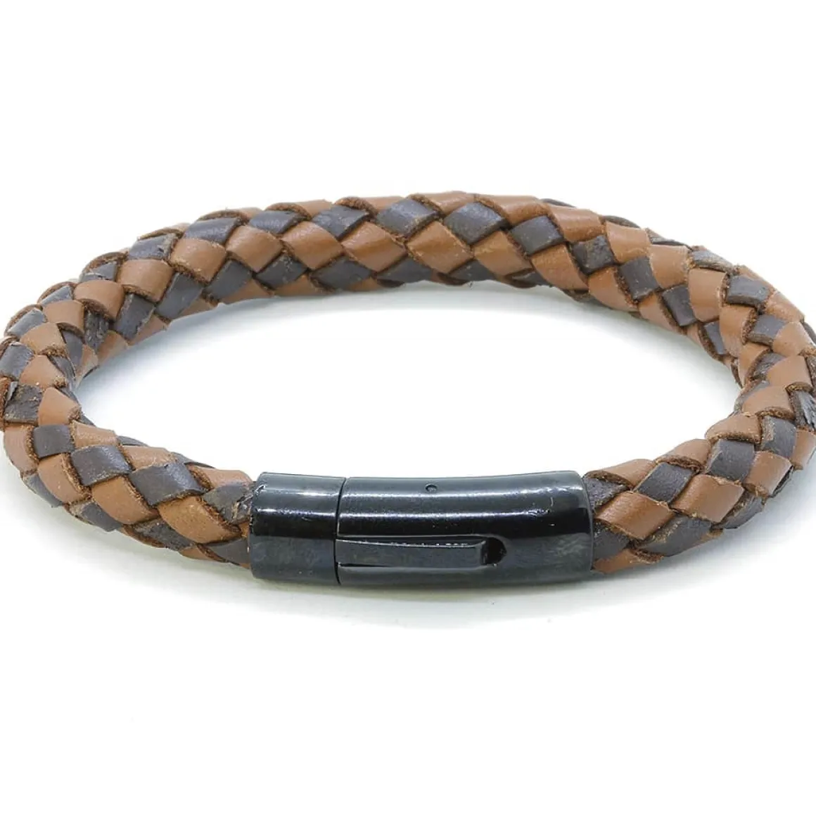 Armbånd læder Mørk/Lys