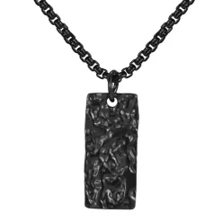 Auric Black Forge – Halssmykke til mænd i sort stål