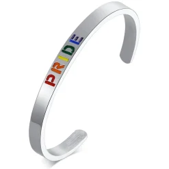 Bangle Pride armbånd i ædelstål.