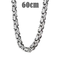 Big Hawn halskæde i mat stål 60cm / 7-8mm