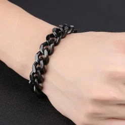 BL4 hammersort stålarmbånd