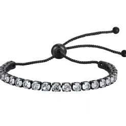 Black Crystal Flex – Herrearmbånd med CZ sten