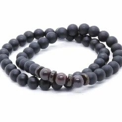 Black pearls / 2 stk perlearmbånd