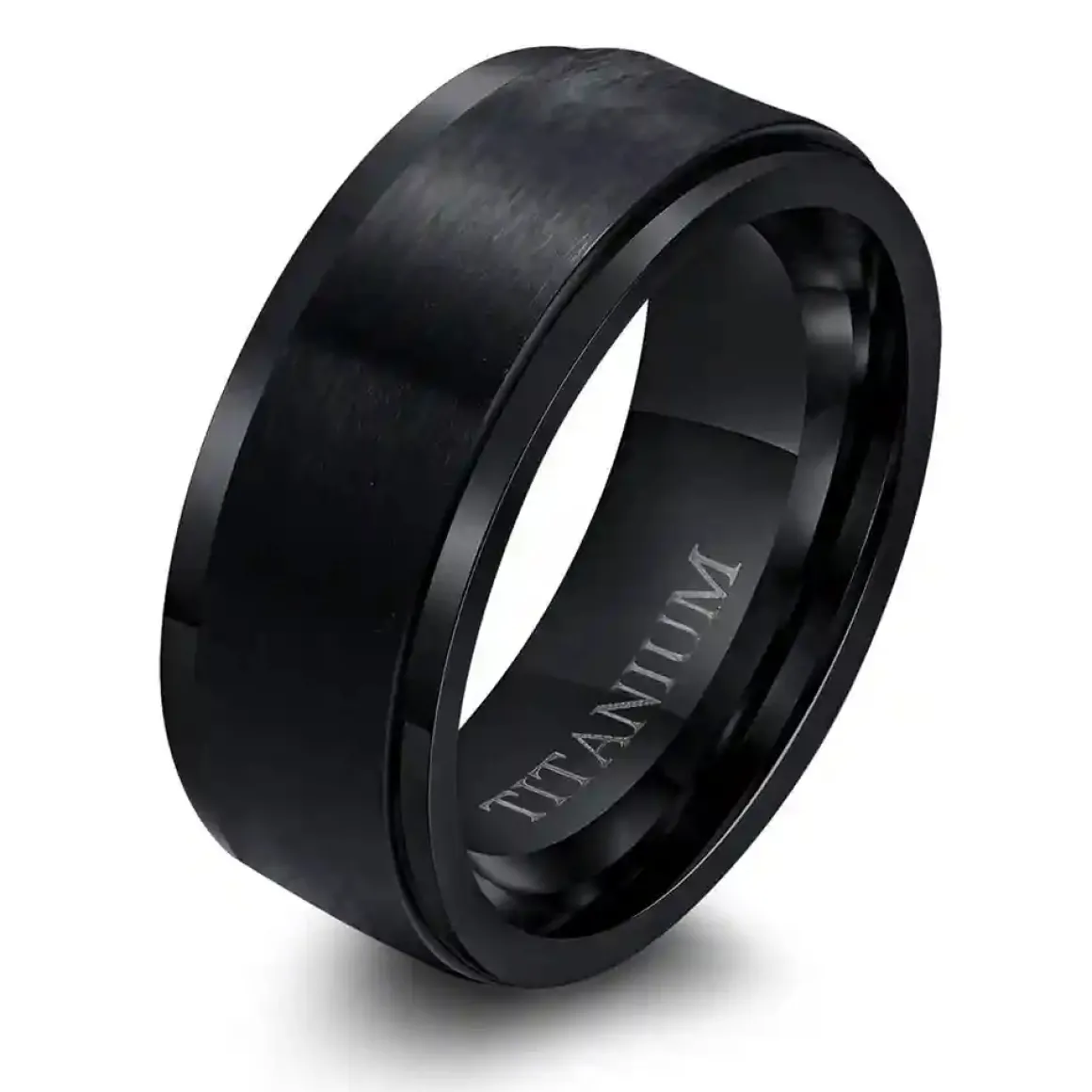 Black titan herrering – 8 mm mat finish