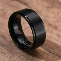 Black titan herrering – 8 mm mat finish