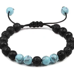 Blue Clake perlearmbånd lava