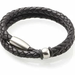 Bololæder og rustfrit stål "2X"