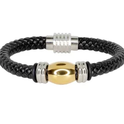 Bololæder sort med fotgyldt stål 21cm