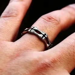 Bone Skull Ring – Herre Ring i Rustfri Stål