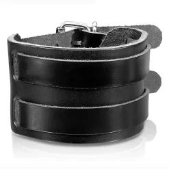 Brekk armbånd i imt. læder sort