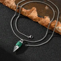 BulletCore Steel halskæde Green