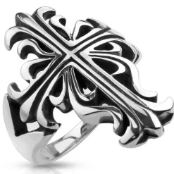 Celtic Cross ring stål