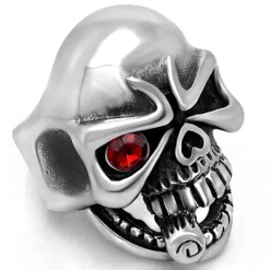 Cigar skull ring i rustfri stål