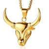 Cow golden halsmykke i stål