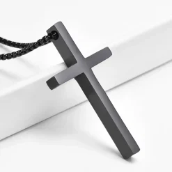 Croce Korssmykke i rustfri stål Blackcoat