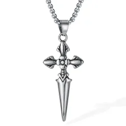 Crucifix halssmykke med kæde 70cm