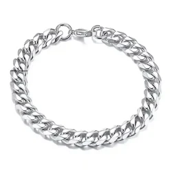 Cuban Chain Klassisk Herrearmbånd i Rustfri Stål – 7 mm