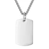 Dog Tags i blank ædelstål