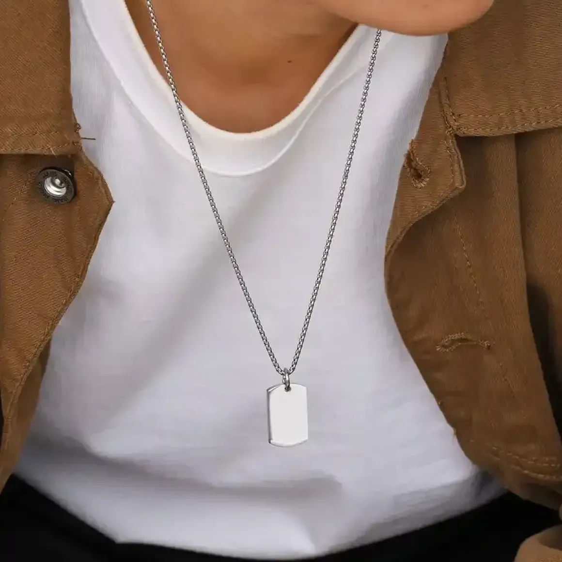 Dog Tags i blank ædelstål