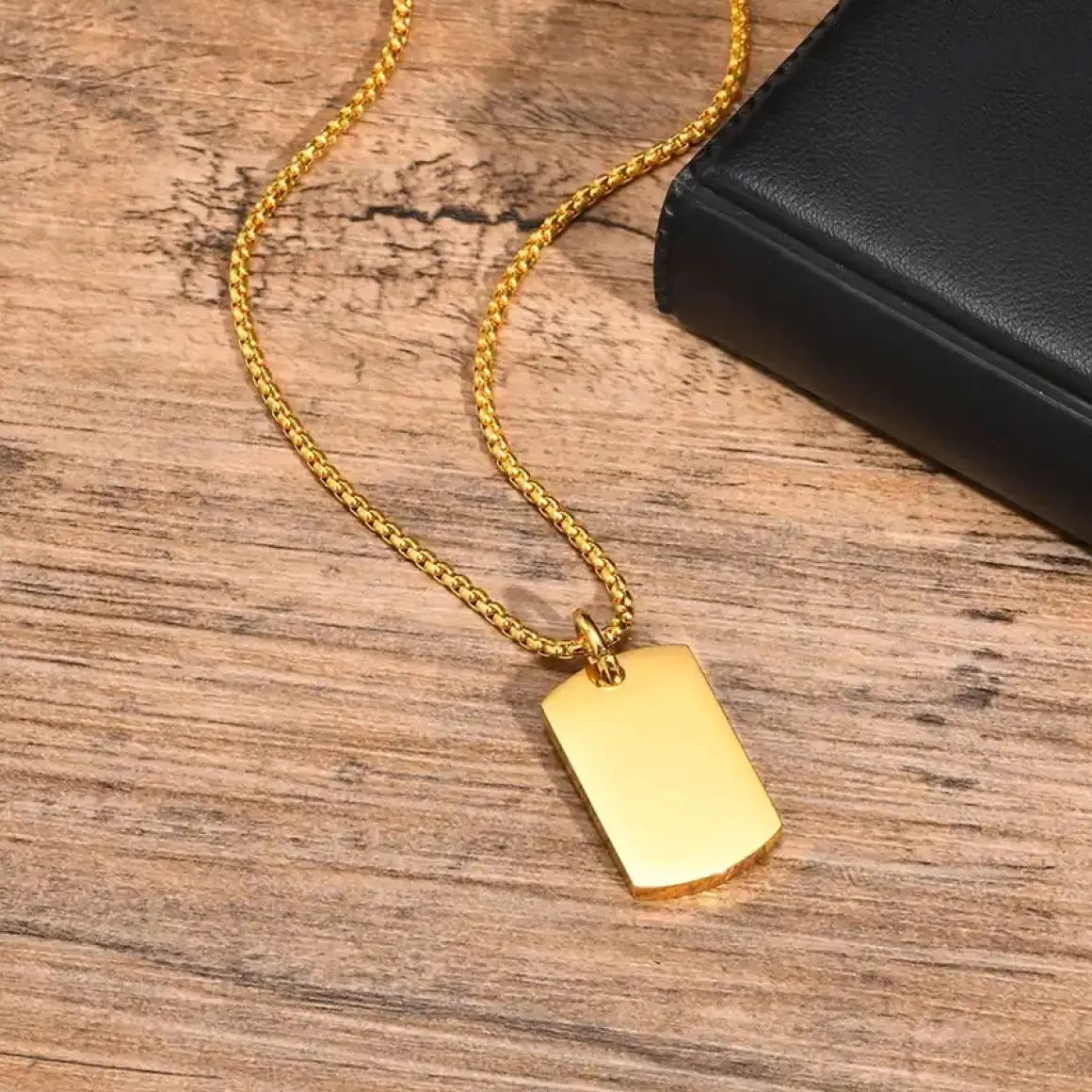 Dog Tags i forgyldt ædelstål