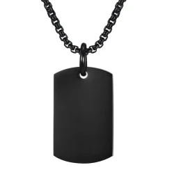 Dog Tags i sortcoatet ædelstål