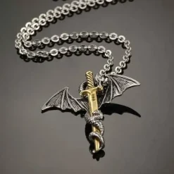 Drage og sværd vedhæng