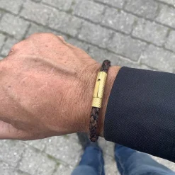 Elian læderarmbånd LUX Brown