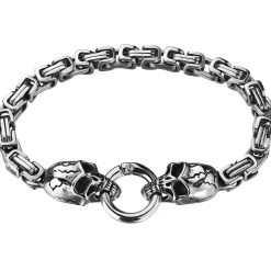 Ends of skull stål armbånd 21 cm