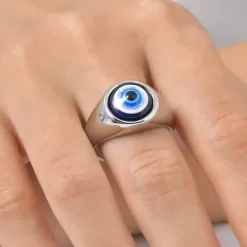 Evil Eye Herrering – Rustfri Stål