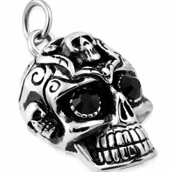 Face Of Skull - halssmykke med kæde