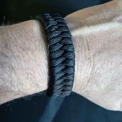 Faldskærms armbånd "Sort"