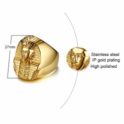 Faraos ring forgyldt