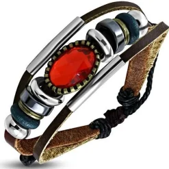 Fashion med rød sten.