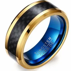 Fiber tungstenring "Blue"