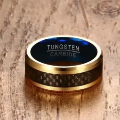 Fiber tungstenring "Blue"