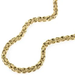 Forgyldt Hawn stållænke / 7mm / Flere længder