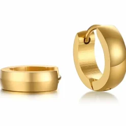 Forgyldt ørering 1 stk