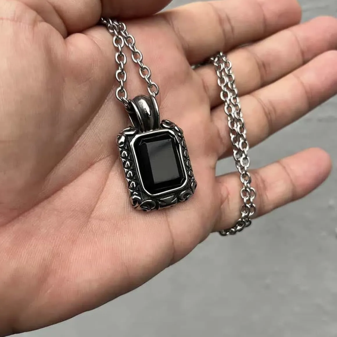 Gemstone herre halssmykke