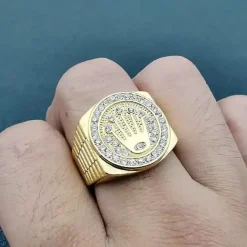 Gold crown forgyldt IP herrering