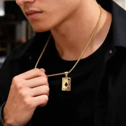 Gold Spar Es halssmykke old school