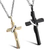 Gold/Black - Kors par halssmykker