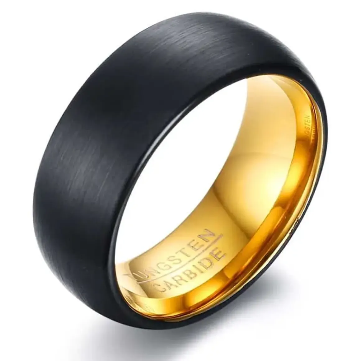 Gold/Black tungstenring
