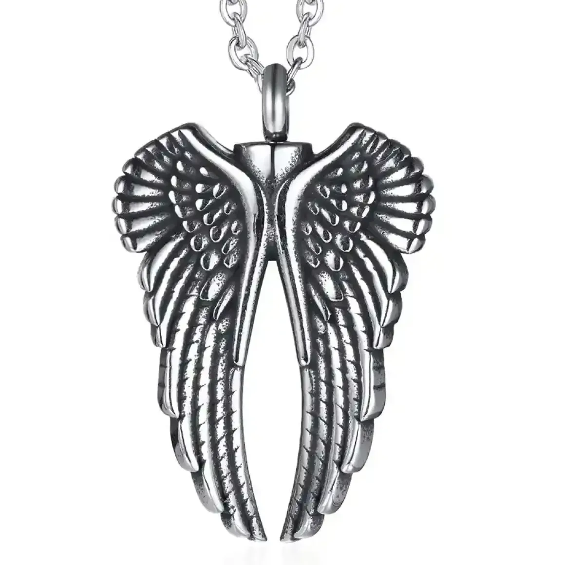 Grow wings halssmykke i rustfri stål.