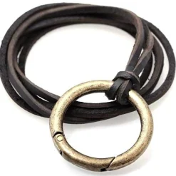 Halskæde/keyhanger i læder.