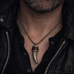 Halssmykke "Chapo Brown" 65 cm